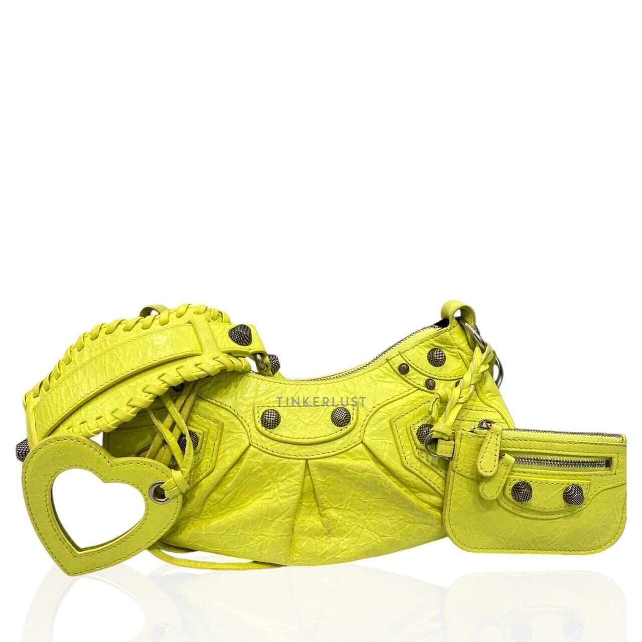 アウトレット♪BALENCIAGA★LE CAGOLEショルダーバッグイエロー Balenciaga Le Cagole Shoulder Bag XS Yellow in Lambskin